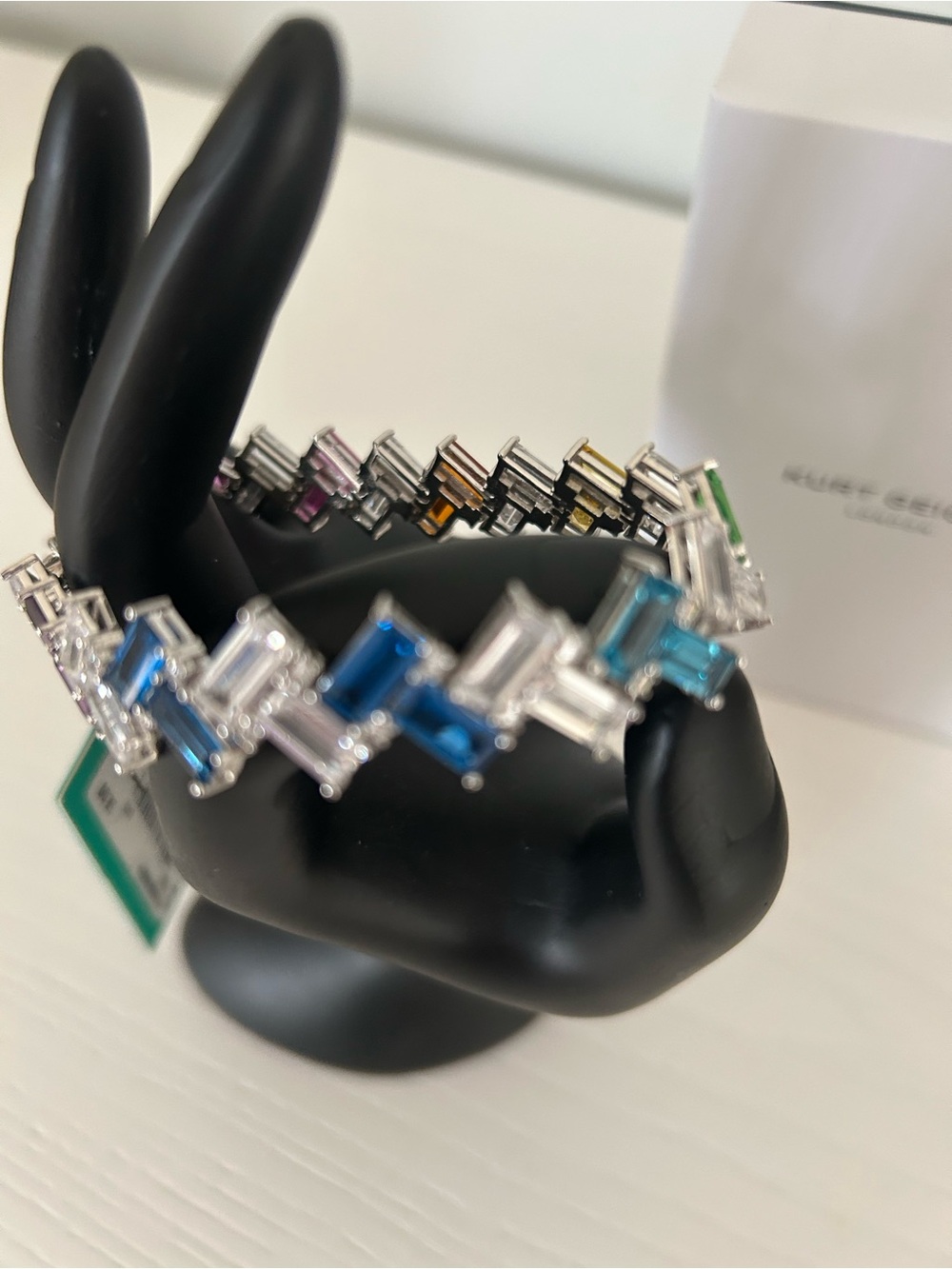 Kurt Geiger Rainbow Baguette Crystal Bracelet - Picture 4 of 8